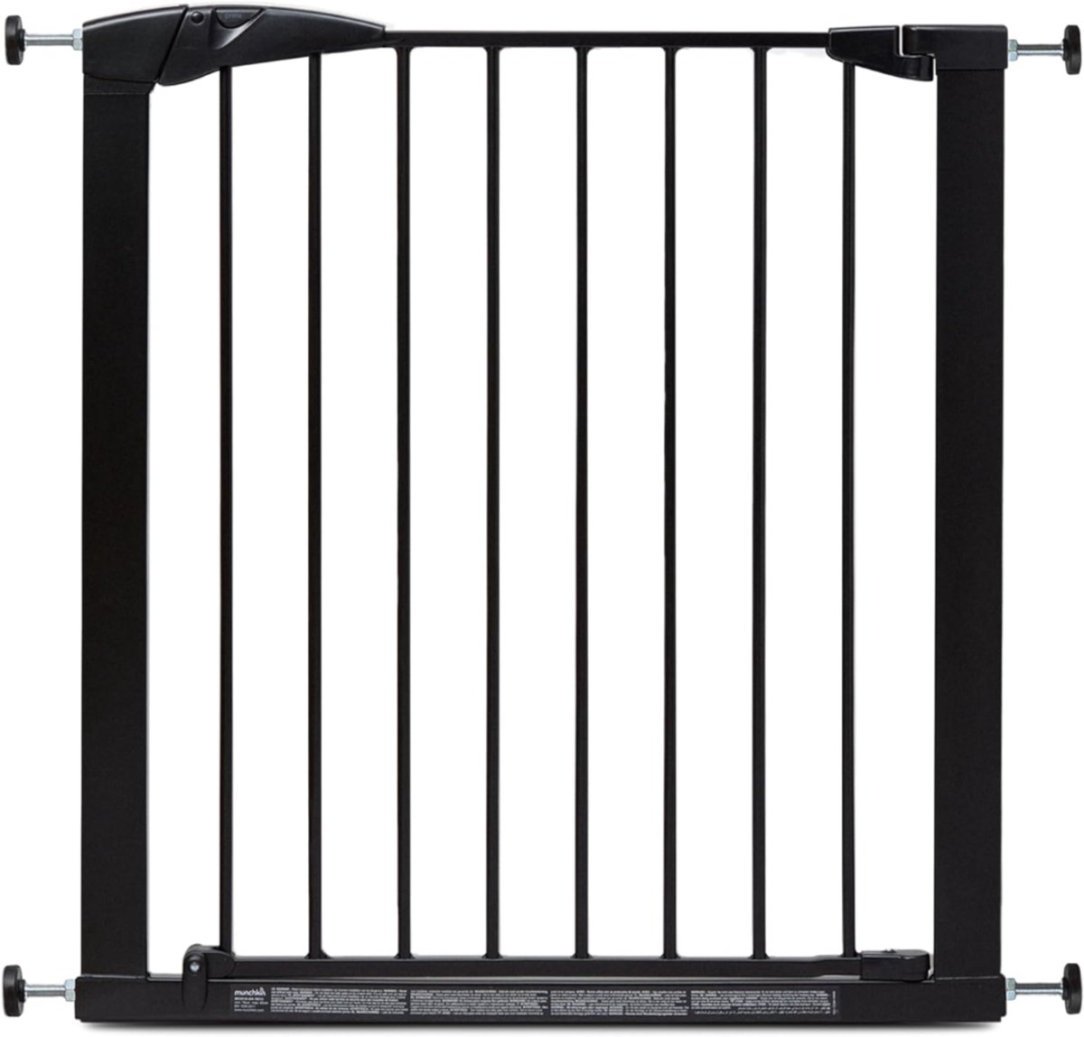 TYR® Traphekje Zonder Boren - Veiligheidsdeur voor Trappen - Intrekbare Veiligheidsbarrière - Zwart - 76cm x 4cm x 80cm