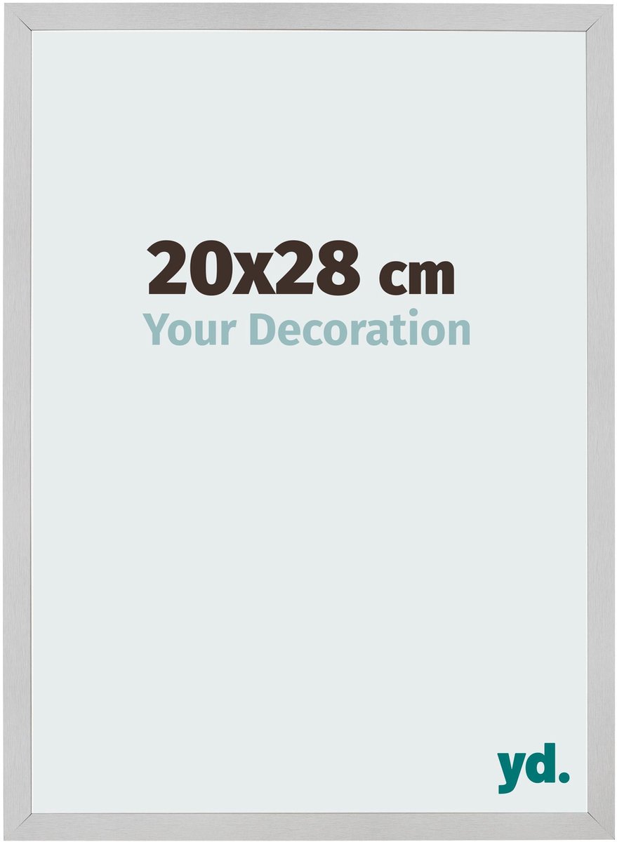 Your Decoration - Fotolijst 20x28 cm - MDF - Edelstaal - Bologna
