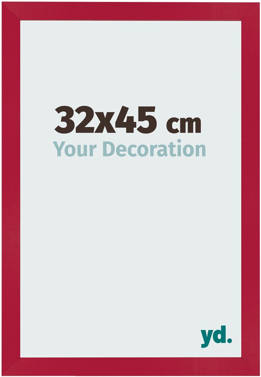 Your Decoration - Fotolijst 32x45 cm - MDF - Rood - Bologna