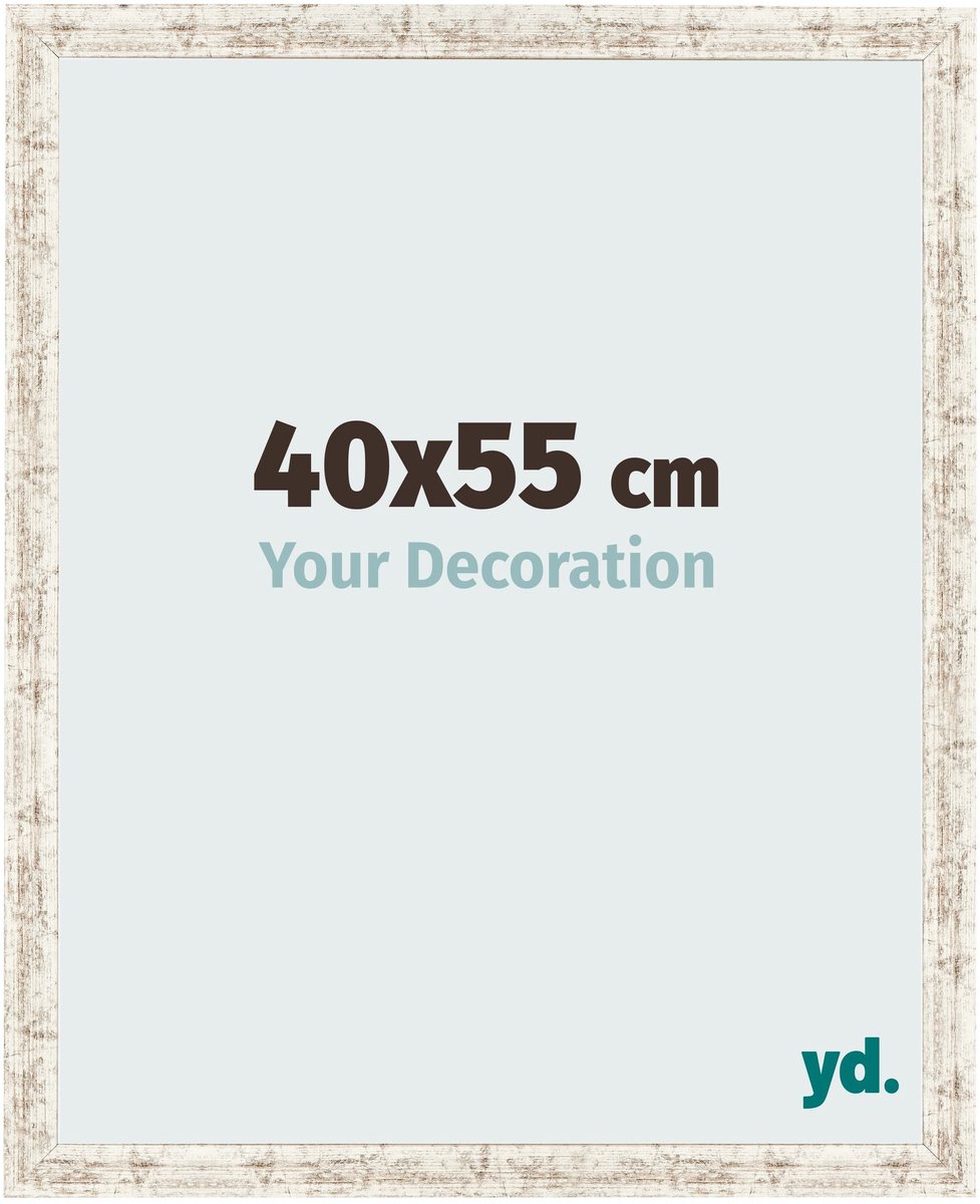 Your Decoration - Fotolijst 40x55 cm - MDF - Wit Vintage - Bologna