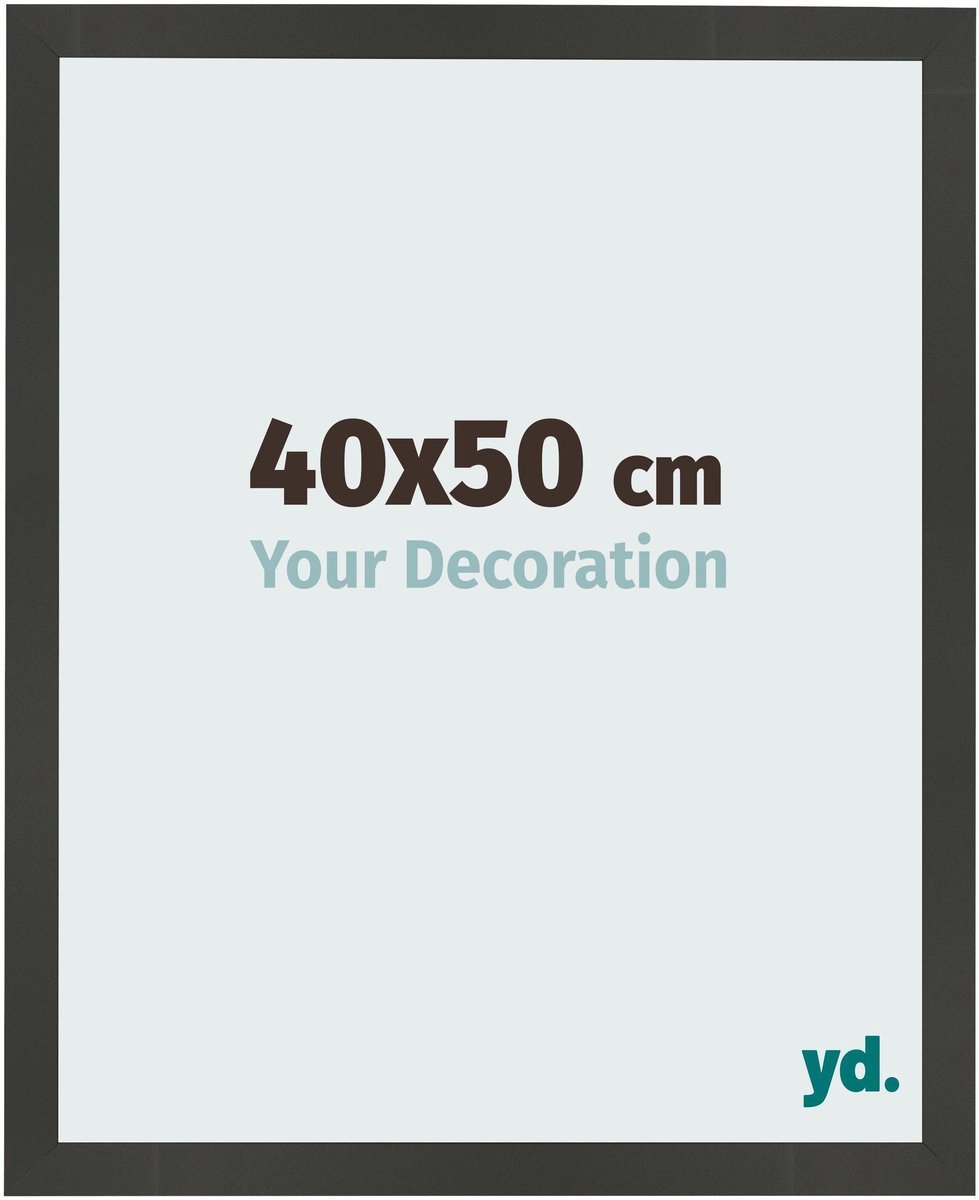 Your Decoration - Fotolijst 40x50 cm - MDF - Antraciet - Bologna