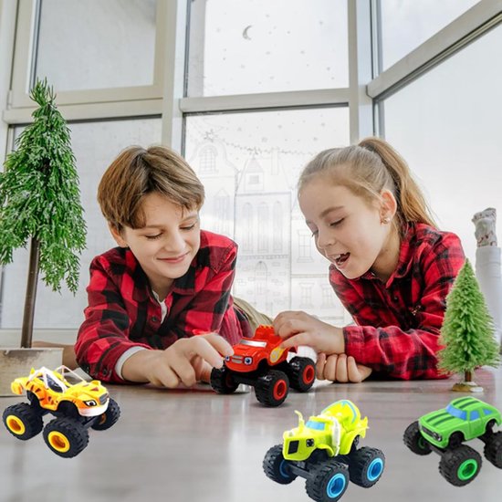 6 stuks monster machine speelgoedautos - Mini machine speelgoed truckset - Machine speelgoed step - Geen batterijen nodig - Geschikt voor kinderen van 3-6 jaar van Autrucker — afbeelding 5