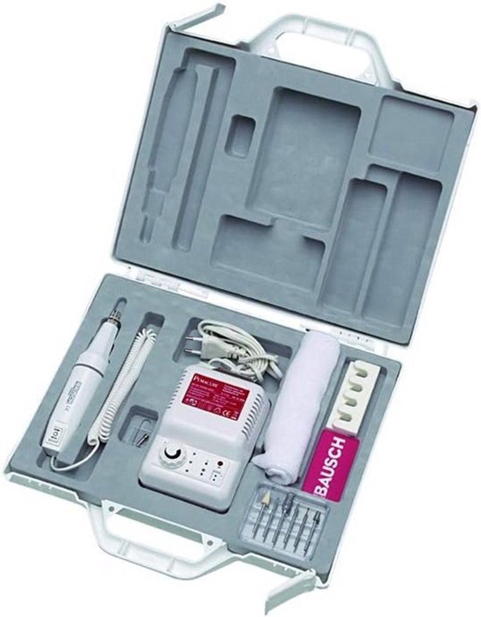 Professionele Manicure en Pedicureset met 12 Opzetstukken - Voor Hand- en Voetverzorging Thuis