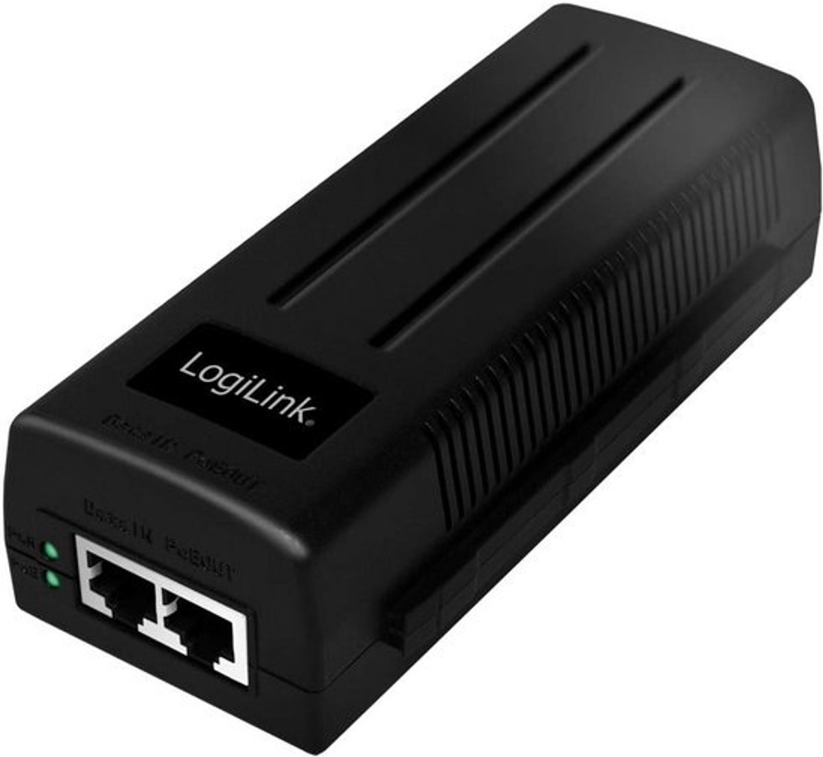 PoE Injector - Netwerk Voeding - Stroom Loze Locaties - 30 Watt Vermogen - 15.5 x 5.8 cm - zwart