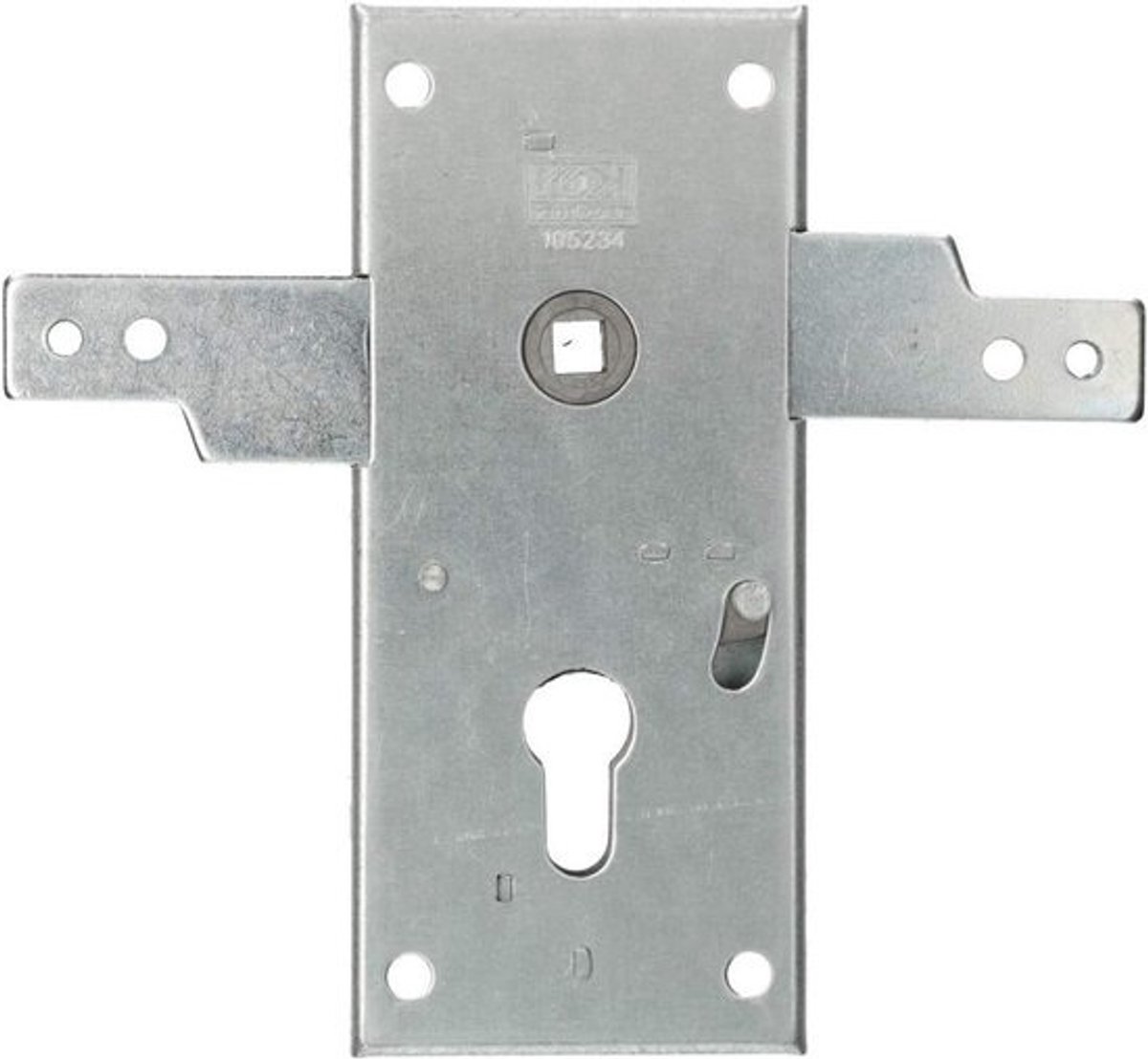 Garagedeurslot 60 mm - Stalen Deurslot met Profielcilinder voor Kanteldeuren