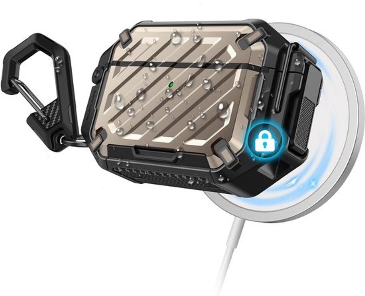 AirPods Pro 3 (2025) Hoesje met Karabijnhaak - IP68 Waterdicht & Valbestendig