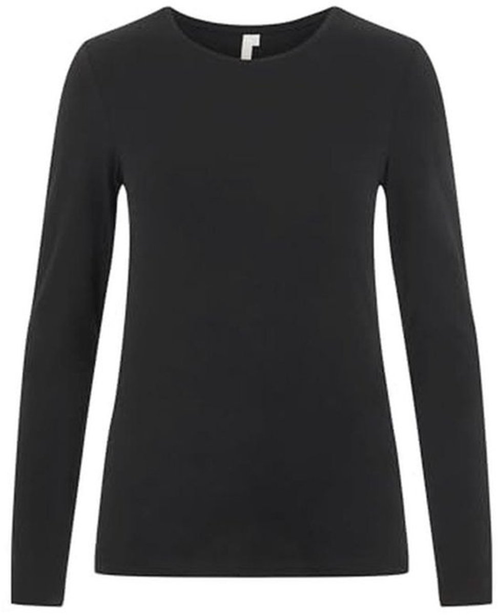 Zwart Lange Mouwen T-shirt voor Dames