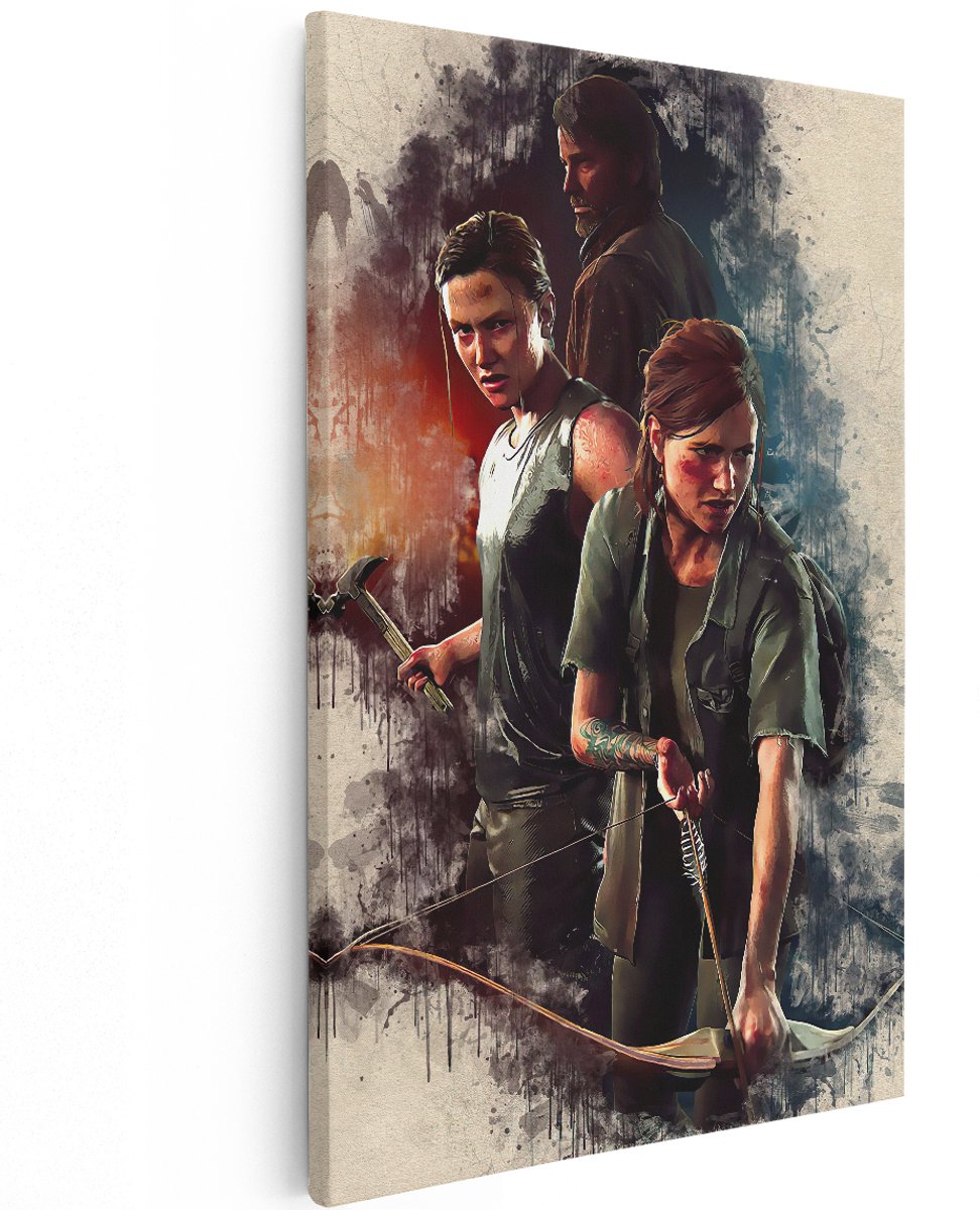 Artaza Canvas Schilderij Game The Last of Us - 120x180 cm - Groot - Muurdecoratie - Canvas Print