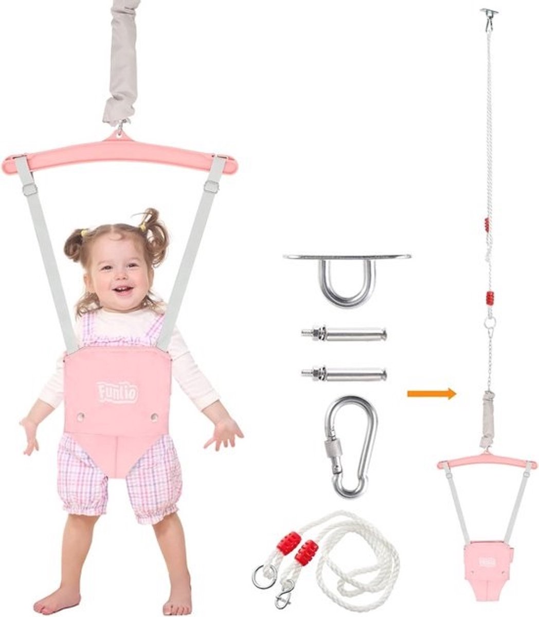 Baby Jumper Roze - 3-in-1 Schommels voor Baby's