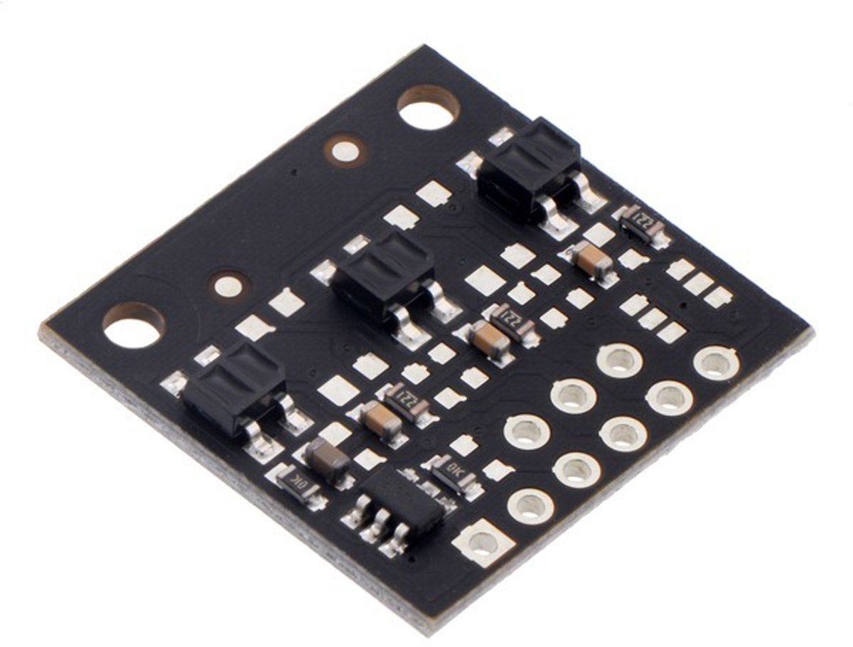 QTR-MD-03RC Reflectiesensor Array: 3-kanaals, 8 mm pitch, RC-uitgang Pololu 4143