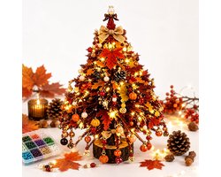 DIY Beaded Christmas Tree Kit Handgemaakt Decoratie voor Kerstmis en Halloween Creatieve Activiteit voor Kinderen en Volwassenen Perfecte Cadeau voor Feestdagen - Herfst