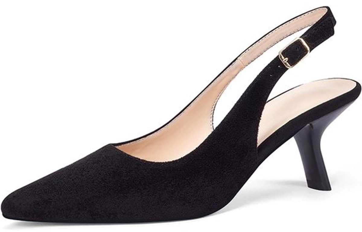 Elegante Slingback Pumps Dames Hoge Hak spits Toon 10 cm Zwart Blauw Wit Roze