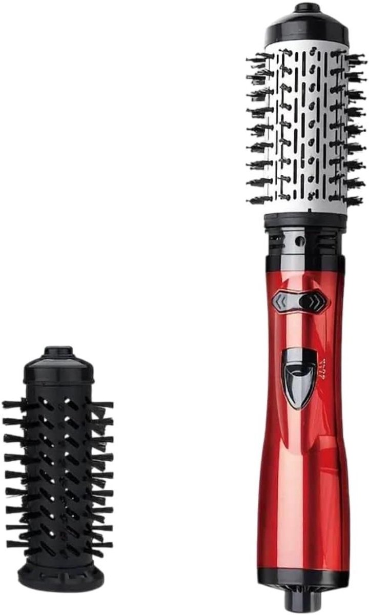 Warme Luchtborstel - Haarstyler - Haar Stylen - 2 Wisselbare Borstels - 1000 W - Zwart