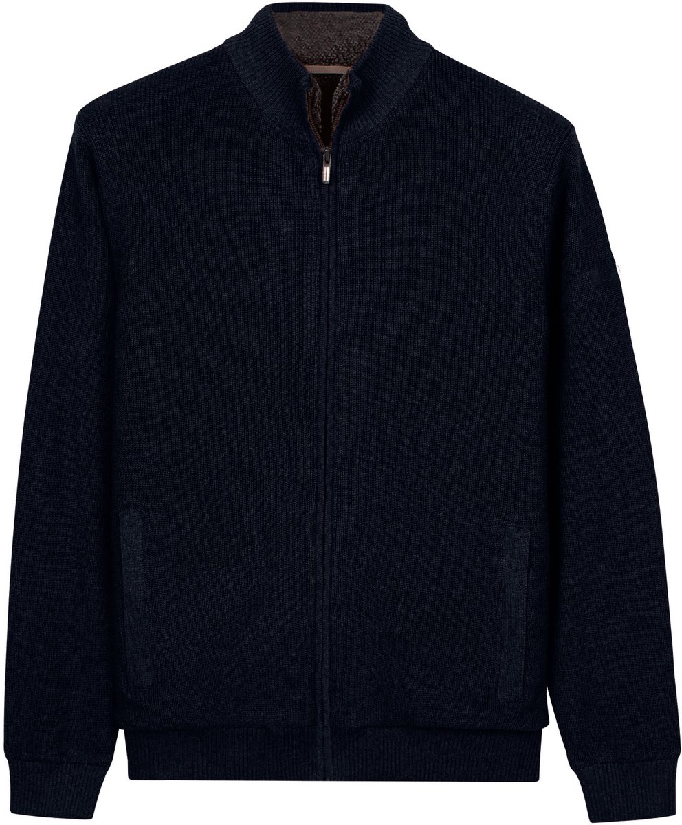 Baileys Navy Lange mouw Regular Fit Vest 622170 60
