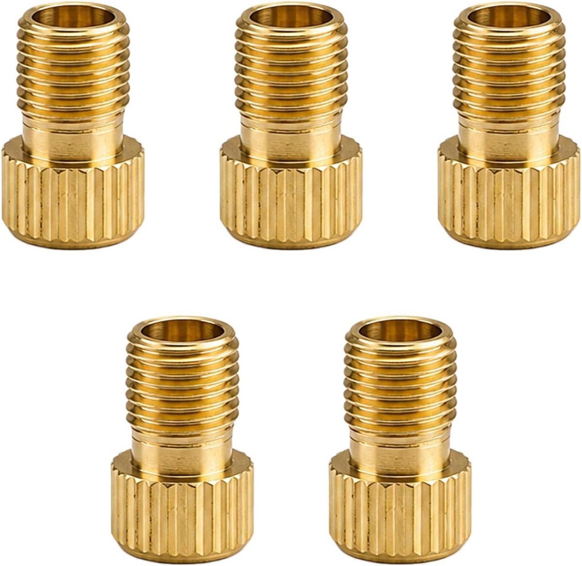 Ventieladapter voor Franse fietsventielen - Zilver - Voor Luchtpompen - Messing - Voor Fietsgebruik