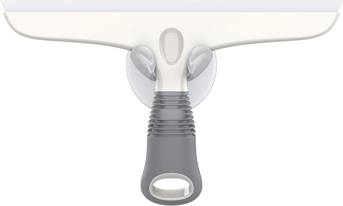 Multifunctionele Siliconen Raamwisser - Wit & Grijs - 10 inch - Duurzaam ABS met TPR Handvat - Voor Badkamer en Keuken