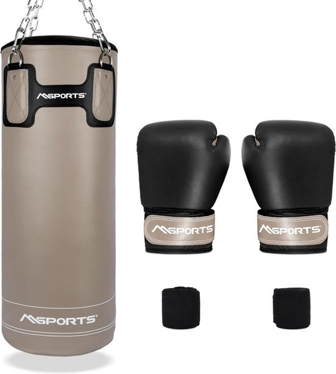 Professionele Bokszak Set met Bokshandschoenen en Bandages, 25 kg