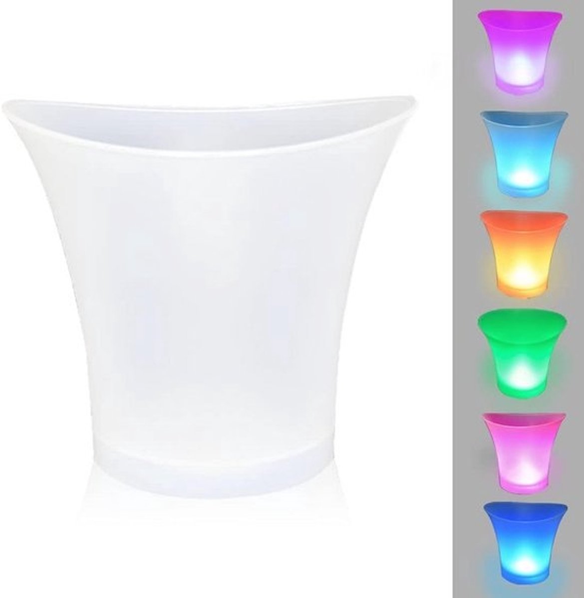 LED ijsemmer 5L met 7 kleuren verlichting - Perfect voor feesten en huisgebruik