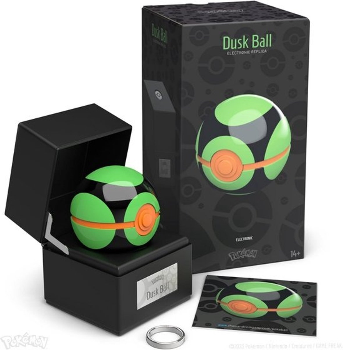 Authentieke, Elektronische Poké Ball Replica - Premium Verzamelobject met Vitrine