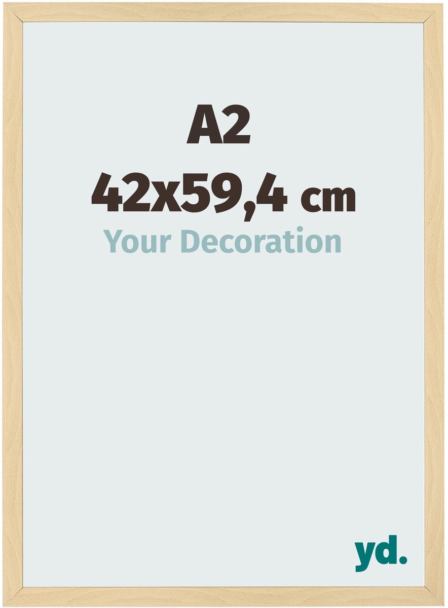 Your Decoration - Fotolijst A2 42x59,4 cm - MDF - Beuken Decor - Bologna