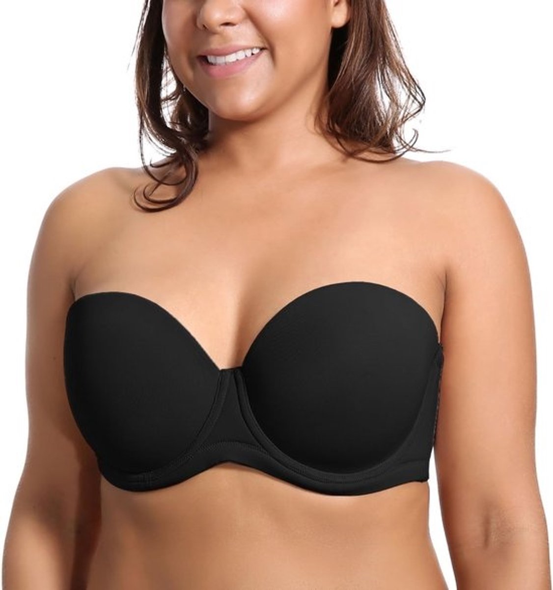 Voorgevormde Strapless Beugelbh met Volledige Dekking voor Grote Maten