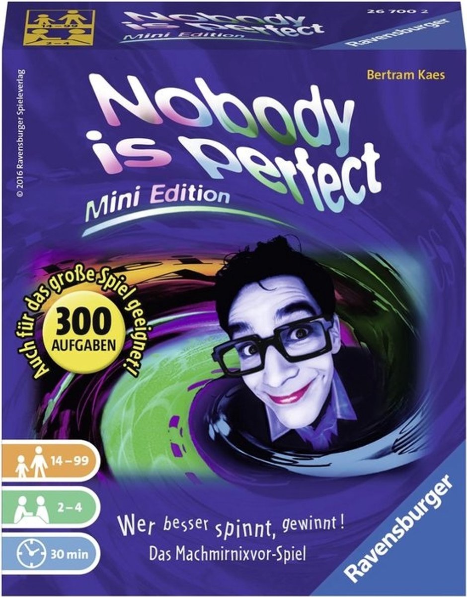 Mini Partyspel - Communicatiespel - Gezelligheid - Compact formaat - 13x11 cm - Wit
