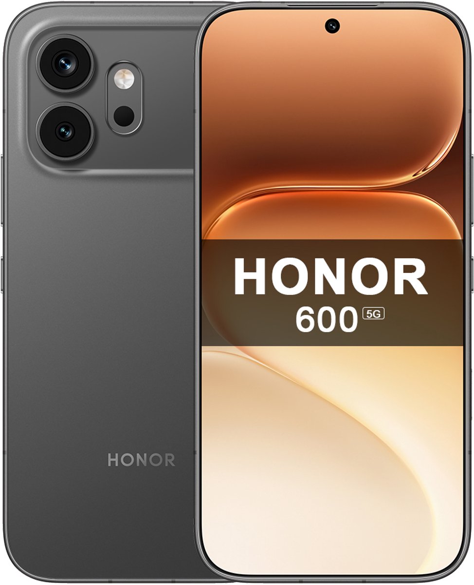 HONOR 600 Zwart – 5G Smartphone – 8GB+512GB – 200MP OIS – 6.57 inch