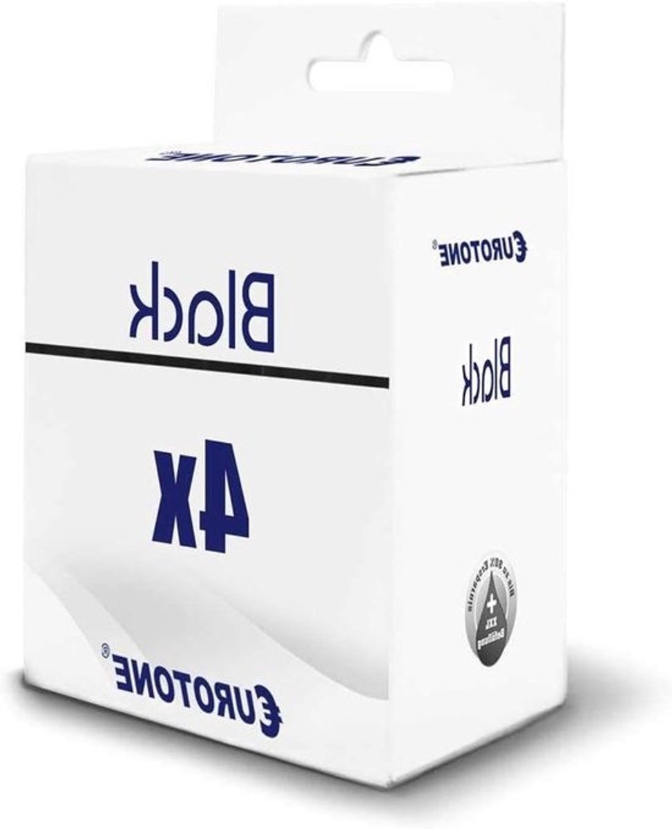 Inktcartridges Zwart - Printerinkt Navulling - Documenten Printen - Compatibel met Diverse Modellen - 4x 50 ml - Zwart