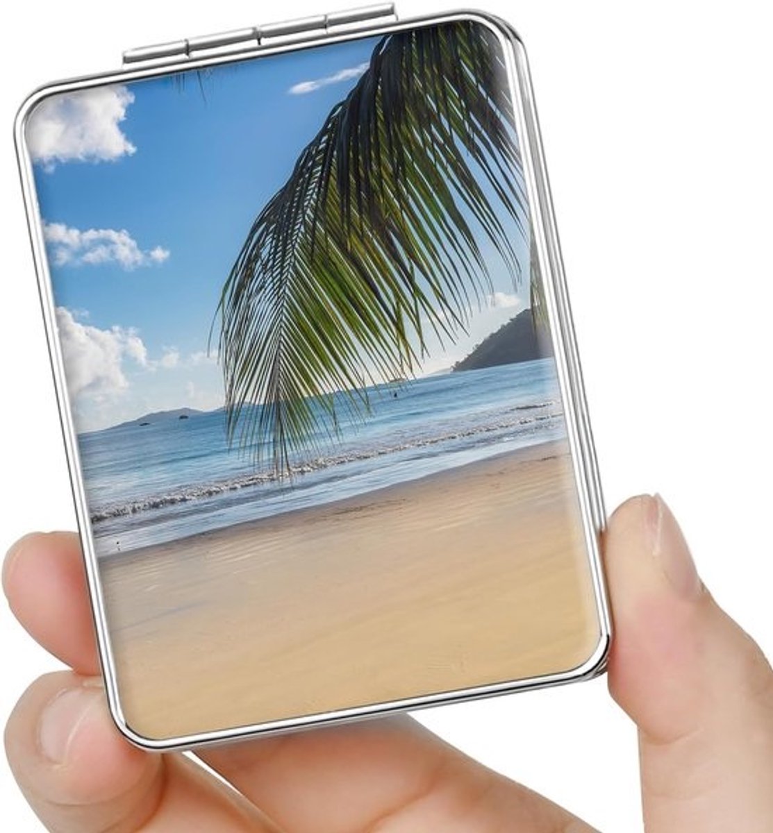 Zakspiegel Vergroting - Reisspiegel Cosmetisch - Dagelijks Gebruik - Dubbelzijdig Ontwerp - Strand