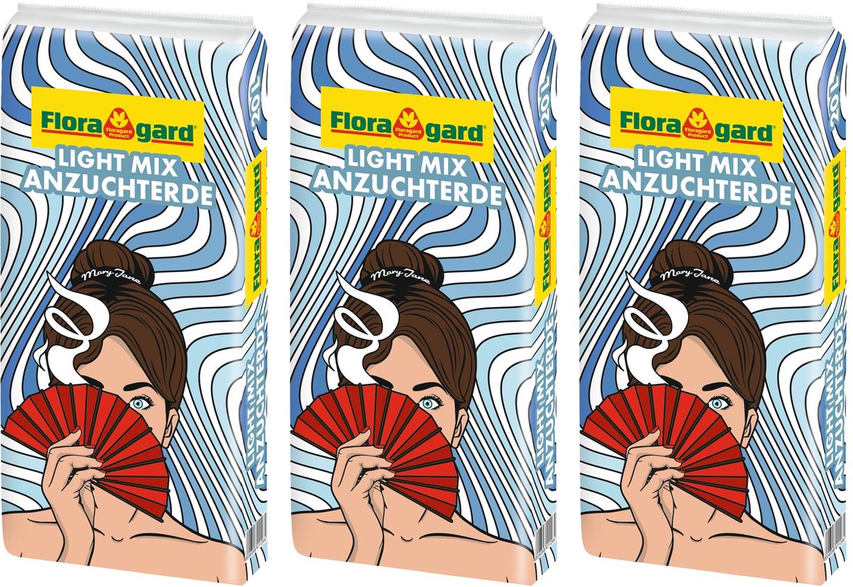 3 x Floragard Light Mix Kweekgrond 20 liter