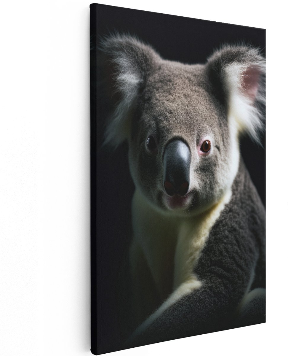 Artaza Canvas Schilderij Koala - 120x180 cm - Groot - Wanddecoratie Dieren - Muurdecoratie Portret - Schilderijen Op Canvas Woonkamer