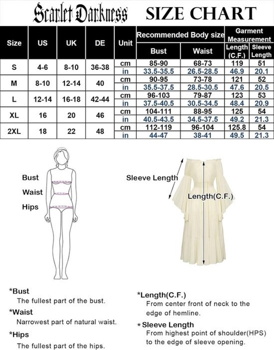 Renaissance Maxi Jurk Dames Off-Shoulder Korset met Vetersluiting