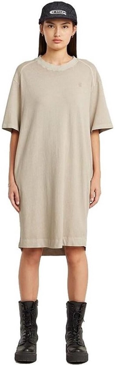 Losvallende Dames T-shirt Jurk Overdyed