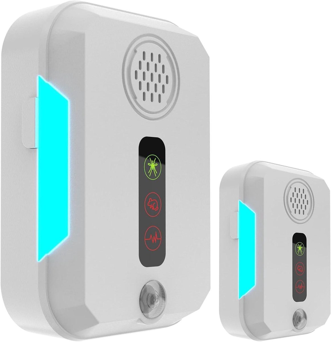 Ultrasonic Pest Repellent - Insecten Verjager - Ongedierte Weren - Dubbele Kern Technologie - 2 Stuks - Wit