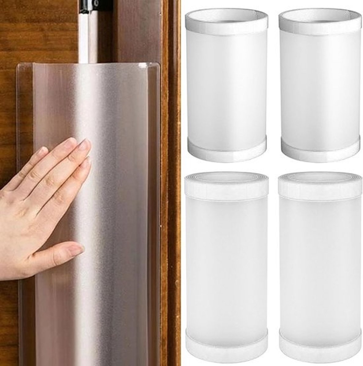 Vingerklembescherming voor deuren - 2 stuks transparante deurbescherming voor kinderen