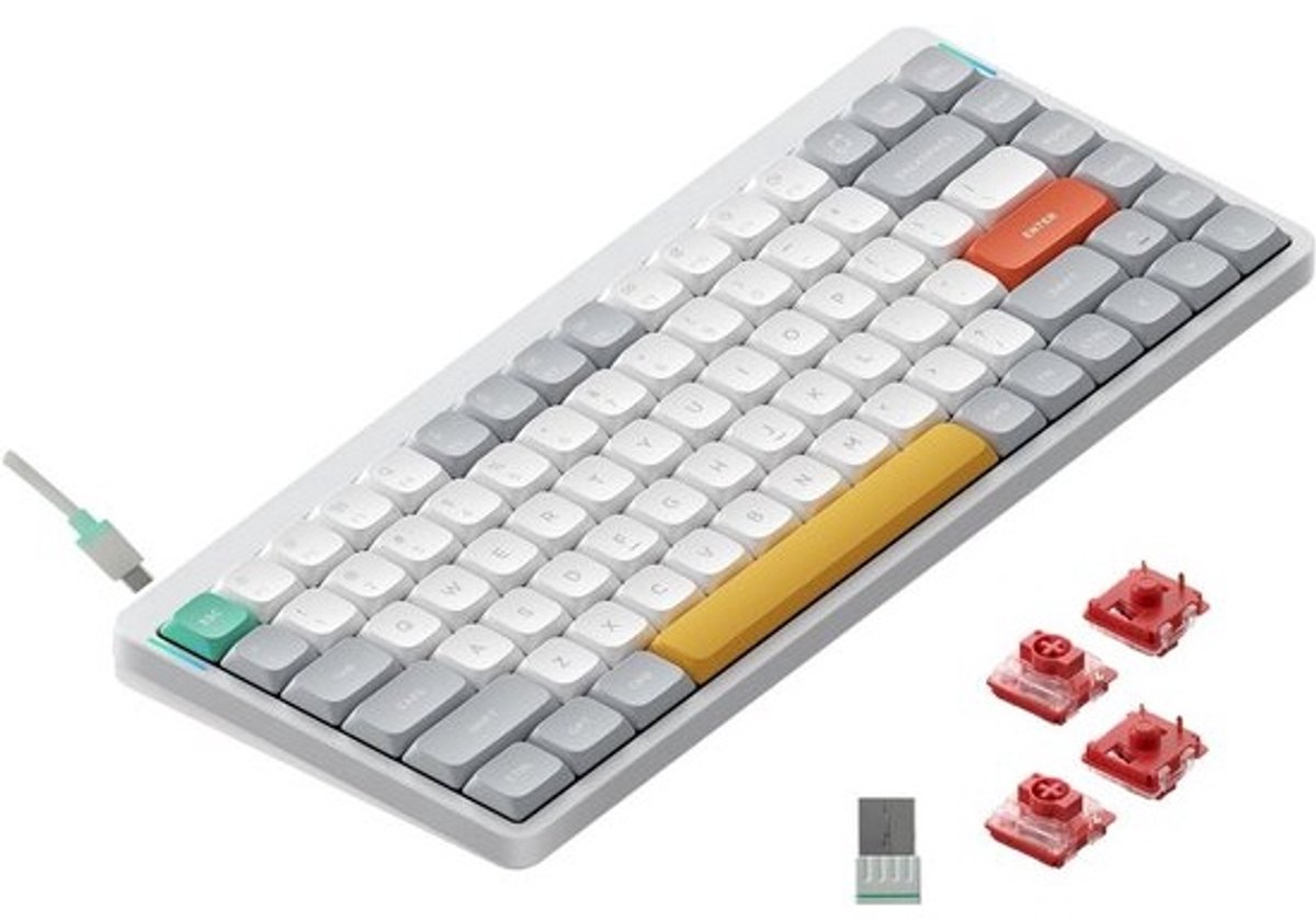 Draadloos Mechanisch Toetsenbord 75% QMK/VIA Laag Profiel ANSI Layout Wifi en Bluetooth