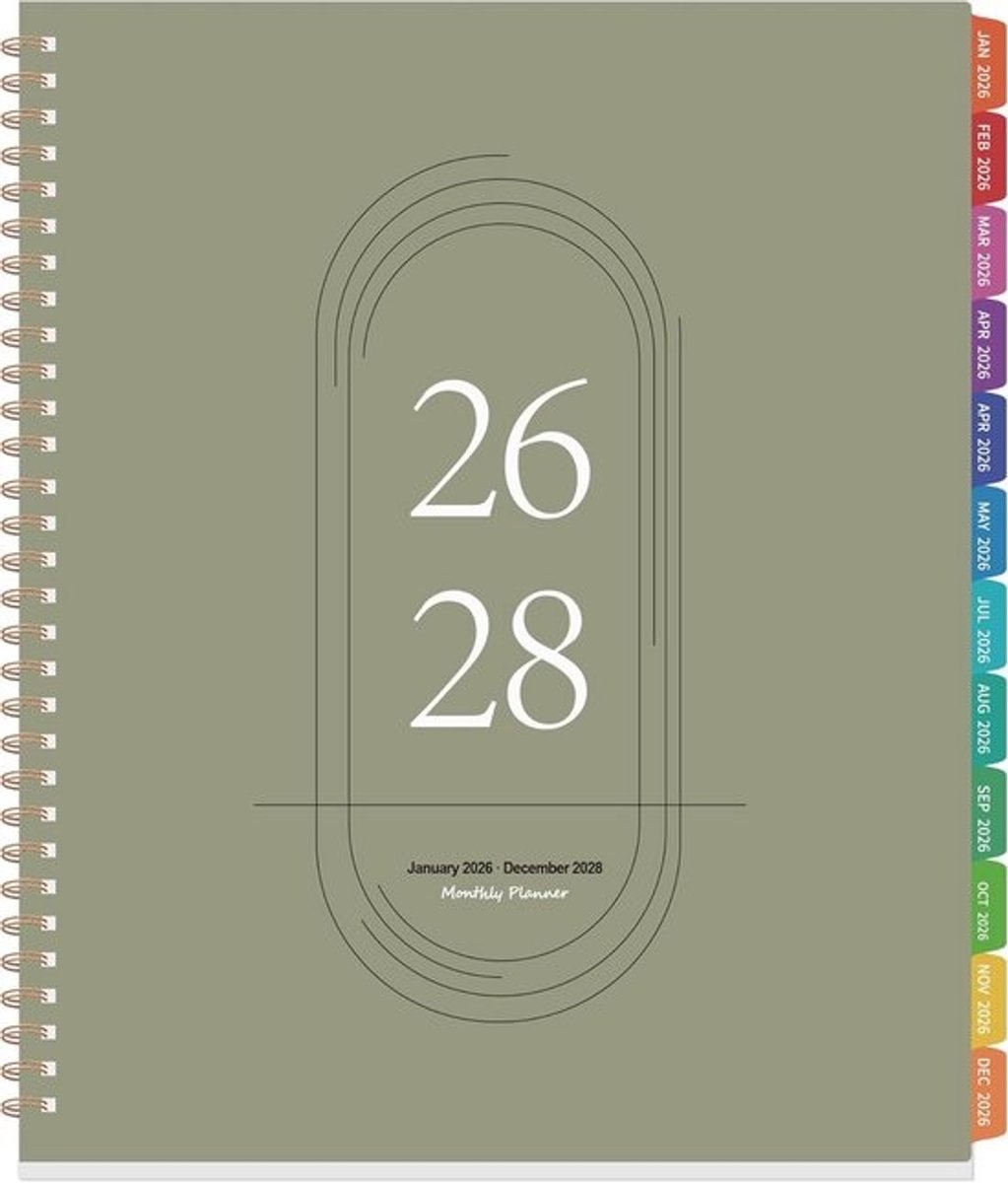 Maandelijkse Agenda Planner voor 3 Jaar (2026-2028)