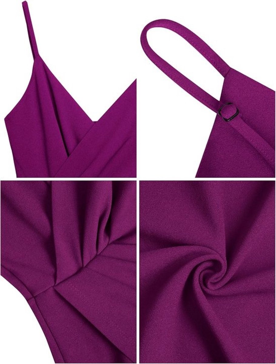 Elegante Wikkeljurk voor Dames | Mouwloos | Feestjurk | Midi | Zomerjurk