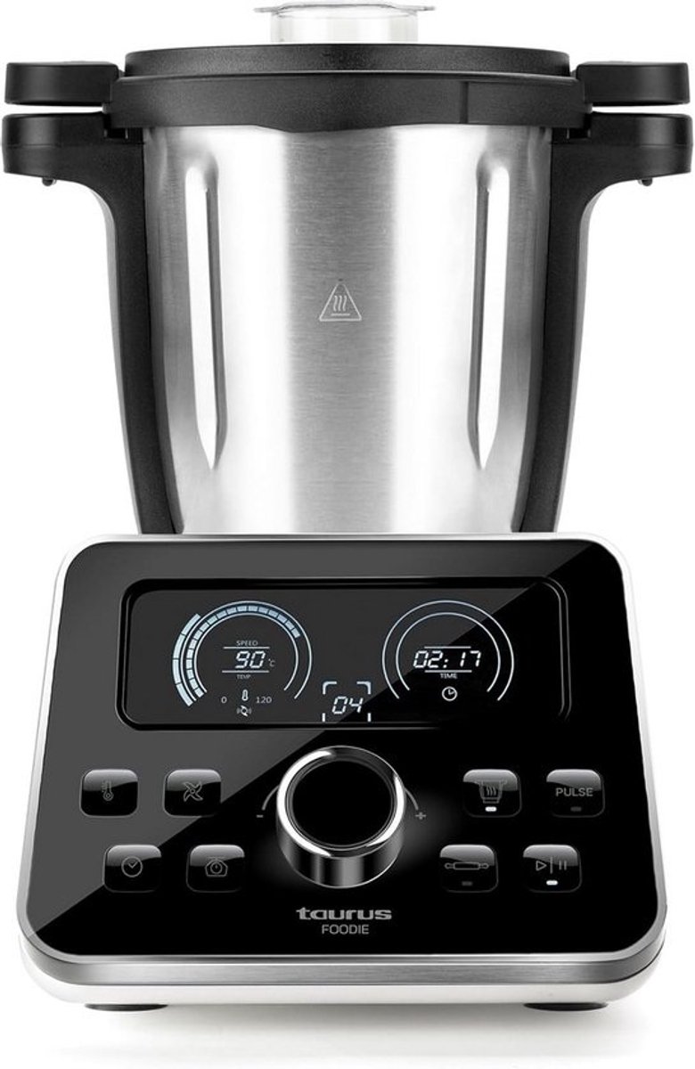 Multifunctionele Keukenmachine 1500W met Geïntegreerde Weegschaal, 31 Functies, 3.5L, 44dB, RVS Zwart