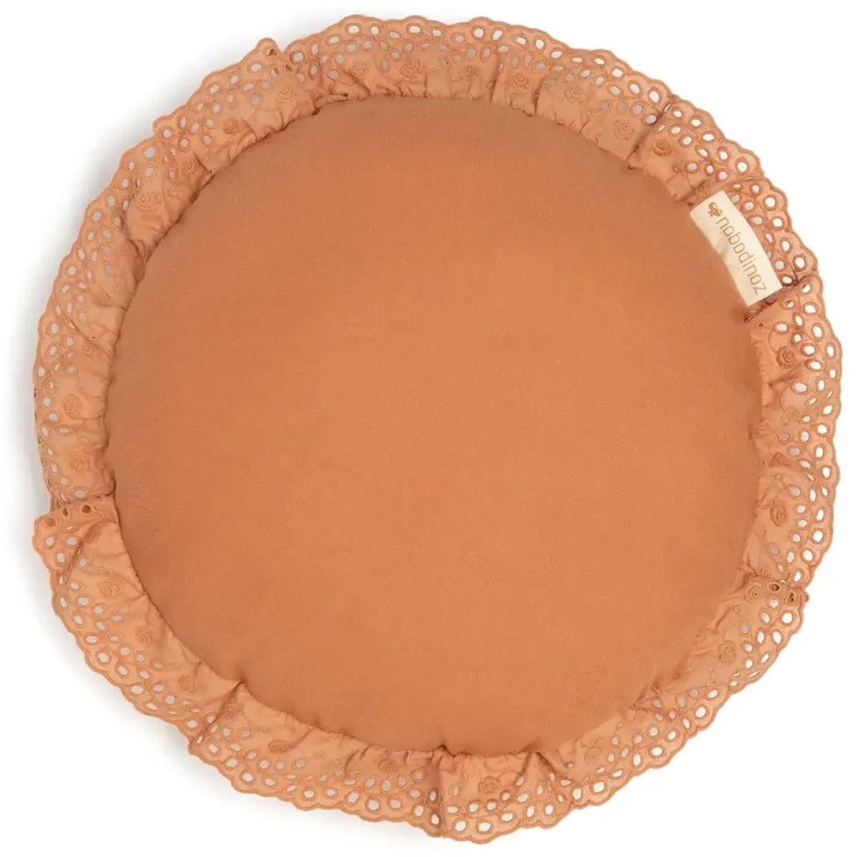 Nobodinoz Vera kussen 28cm | Eyelet Sienna Brown*