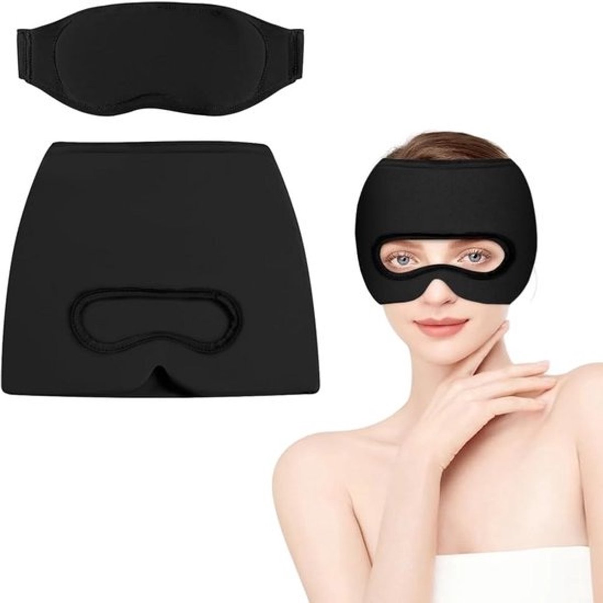 Hoofdpijn & Migraine Koelmasker 3-in-1: Warmte- & Koudetherapie voor Stressverlichting