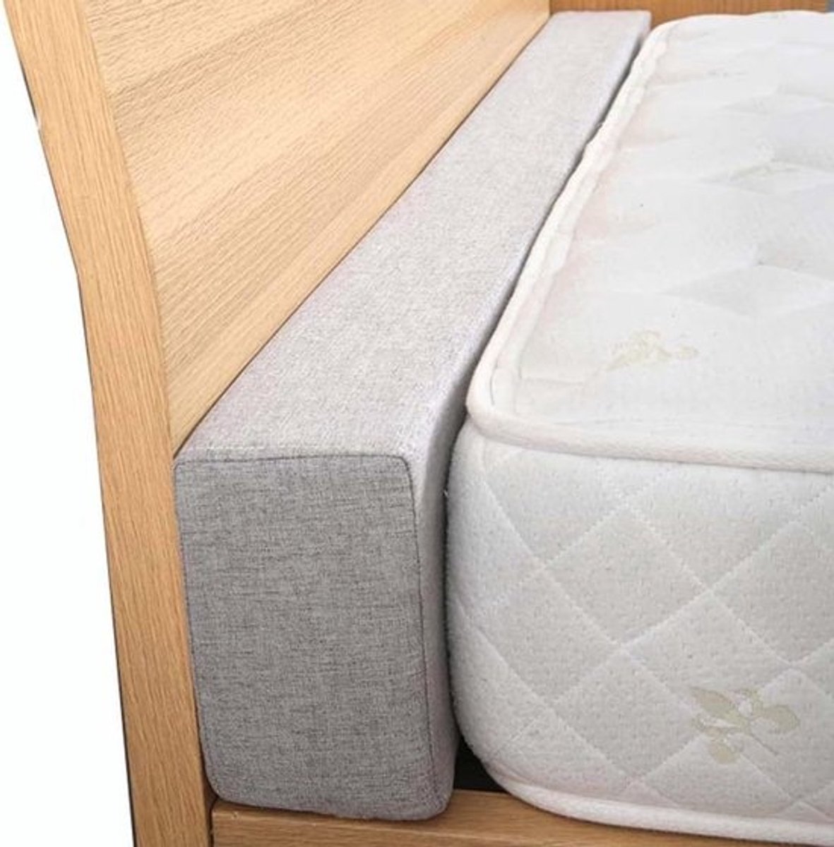 Matrasverlenger Kussen - Bedkussen Vulstuk - Slaapcomfort Verbeteren - Naadloze Aansluiting - 170x20x20 cm - Grijs