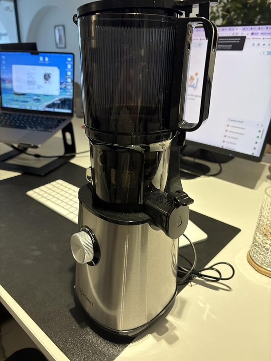 Keuken Sapcentrifuge - Slow Juicer - Gezond Sap Maken - XXL Vulopening - 1.2 Liter - Zwart — afbeelding 3