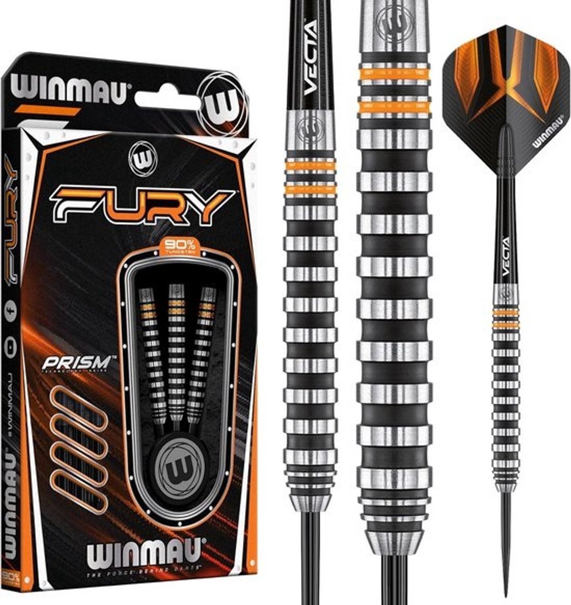 Tungsten Dartpijlen 22-28 Gram met Prisma Flights en Vectaschachten