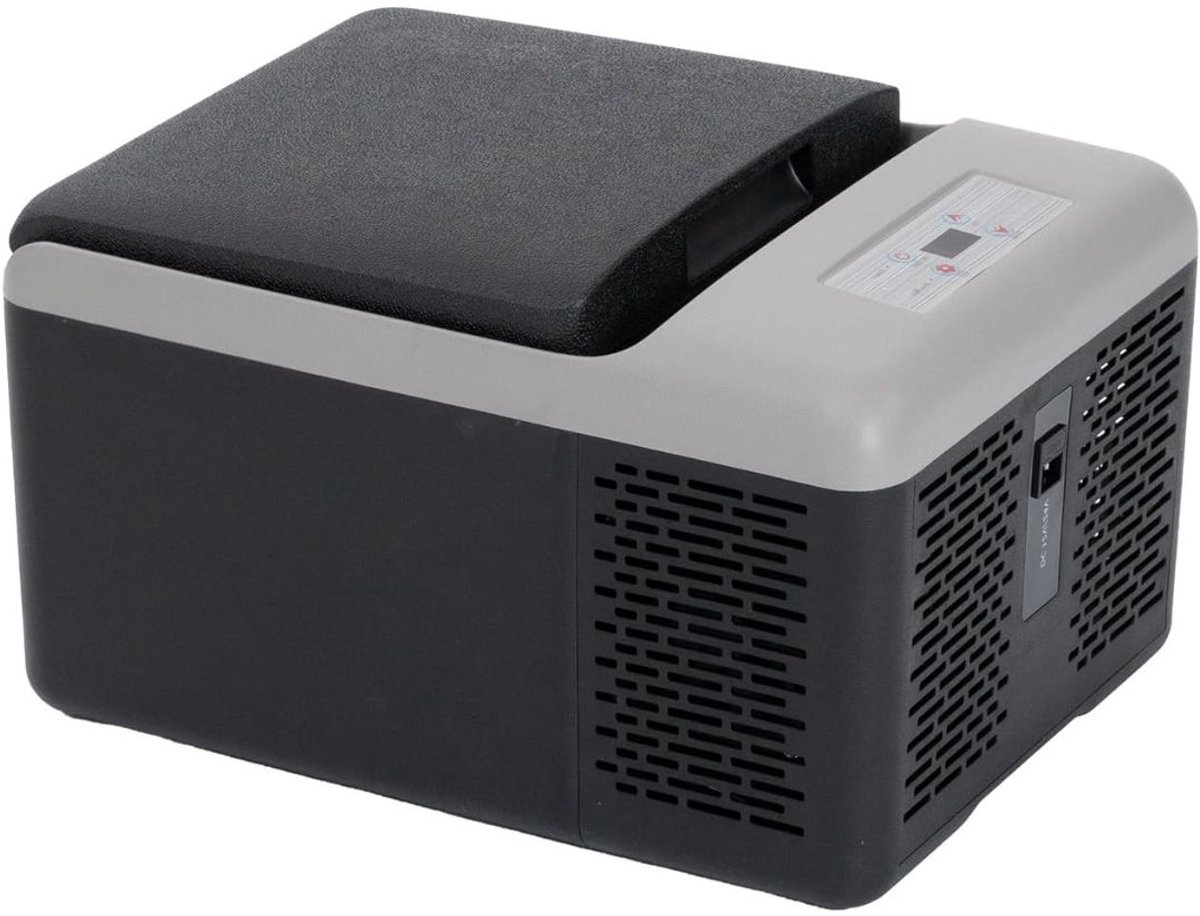 KIRA® Koelbox Elektrisch - Compacte Mini Koelkast - Compressor Koelbox voor Auto & Camping - Zwart - 32cm x 43cmx 26cm