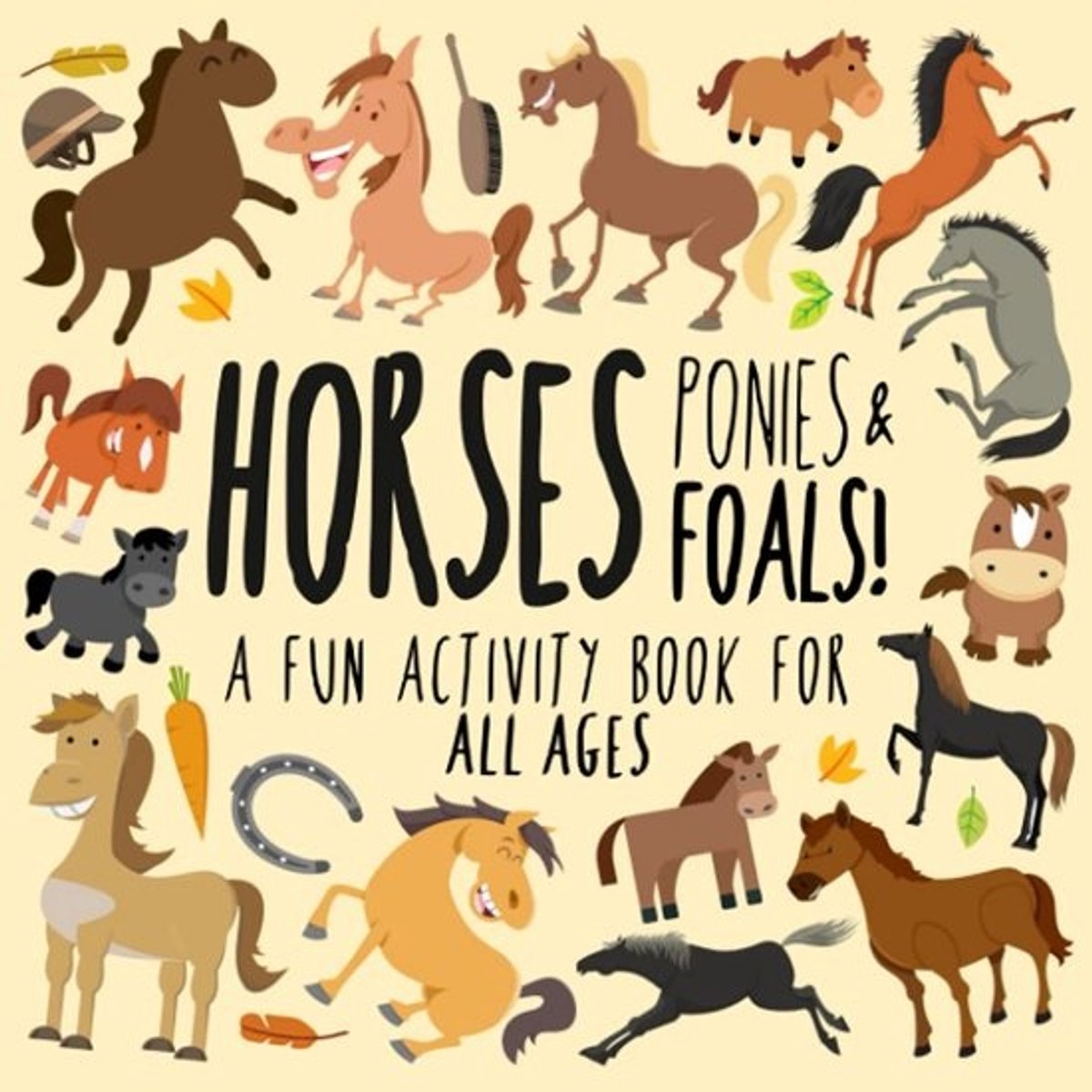 Activiteitenboek voor Kinderen over Paarden, Pony's en Veulens