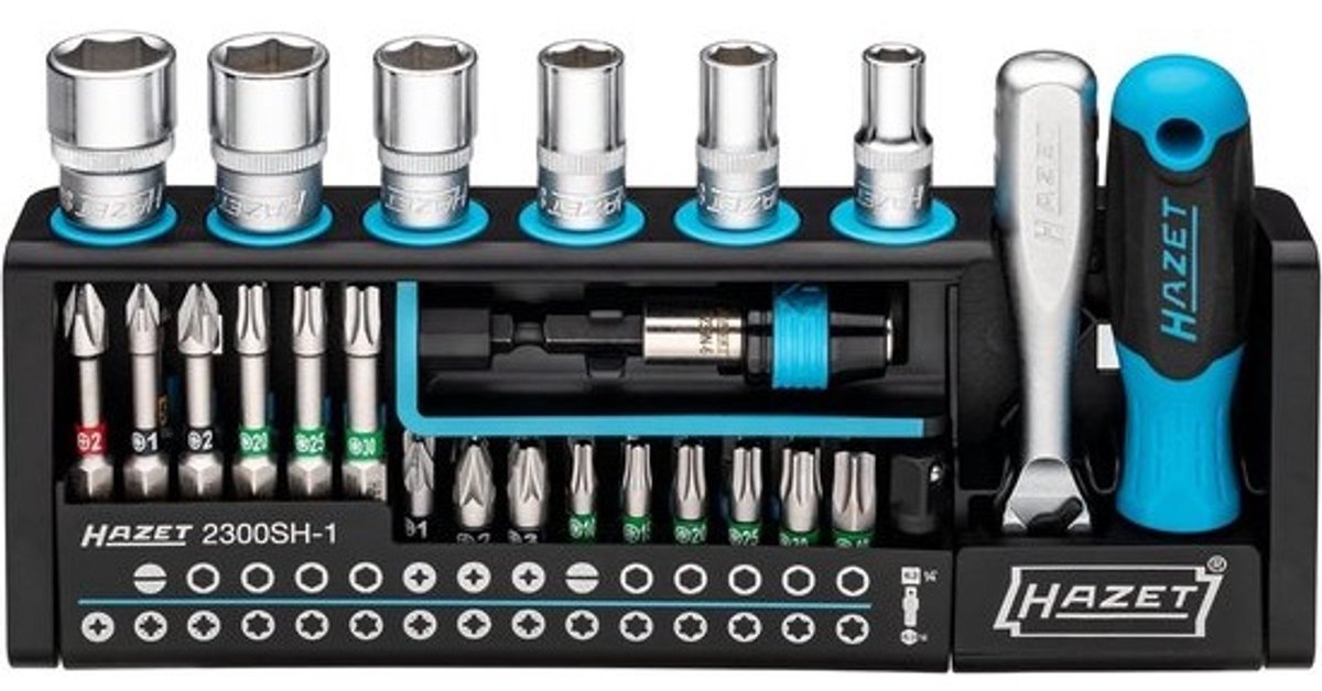 Compacte 39-delige Gereedschapset met Bit-Set en Handige Opslag