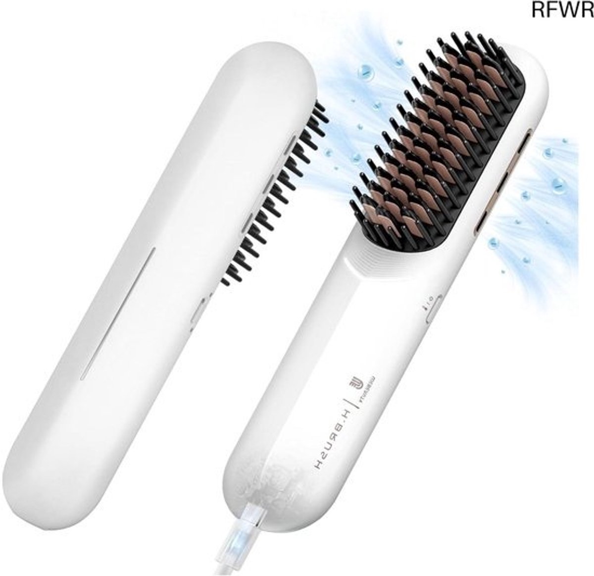 RFWR® Draadloze Stijlborstel - Oplaadbare Mini Haarstyler met 200 miljoen Negatieve Ionen
