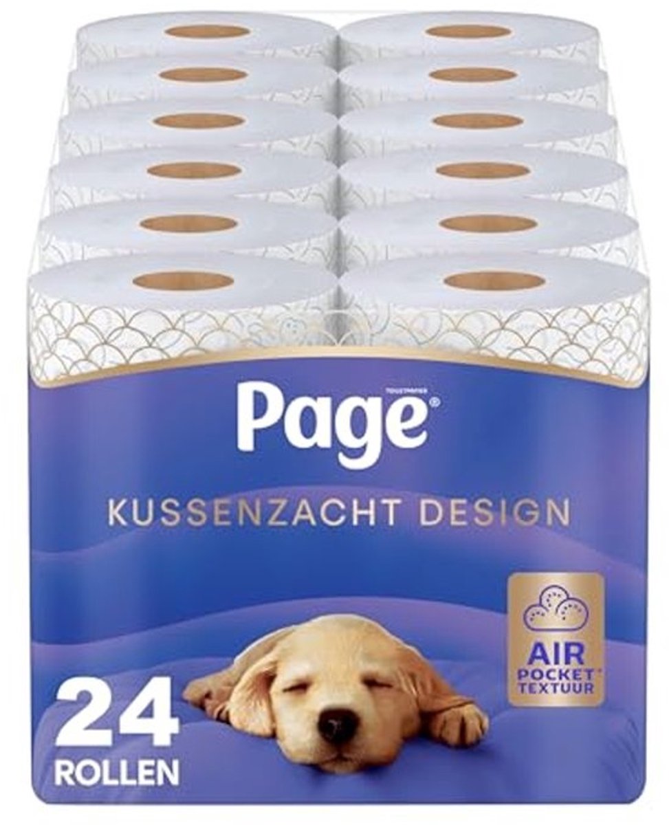 Kussenzacht Design Toiletpapier - 24 Rollen - Extra Zacht en Comfortabel