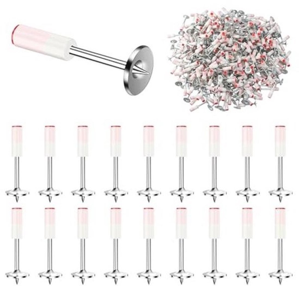 Ronde Nagels voor Nagelpistool - 200 Stuks, 7,3 mm Klinknagels